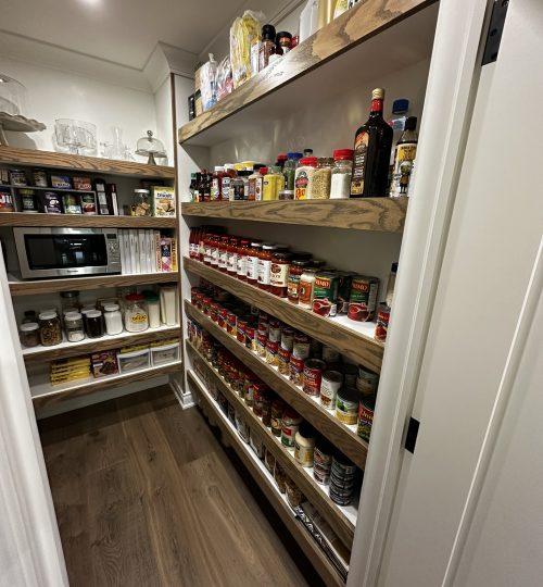 Custom Shelving in Pantry
